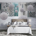 Architecture and Sphere Wallpaper Murals | Geometric Style Murals - Carving wallpaper