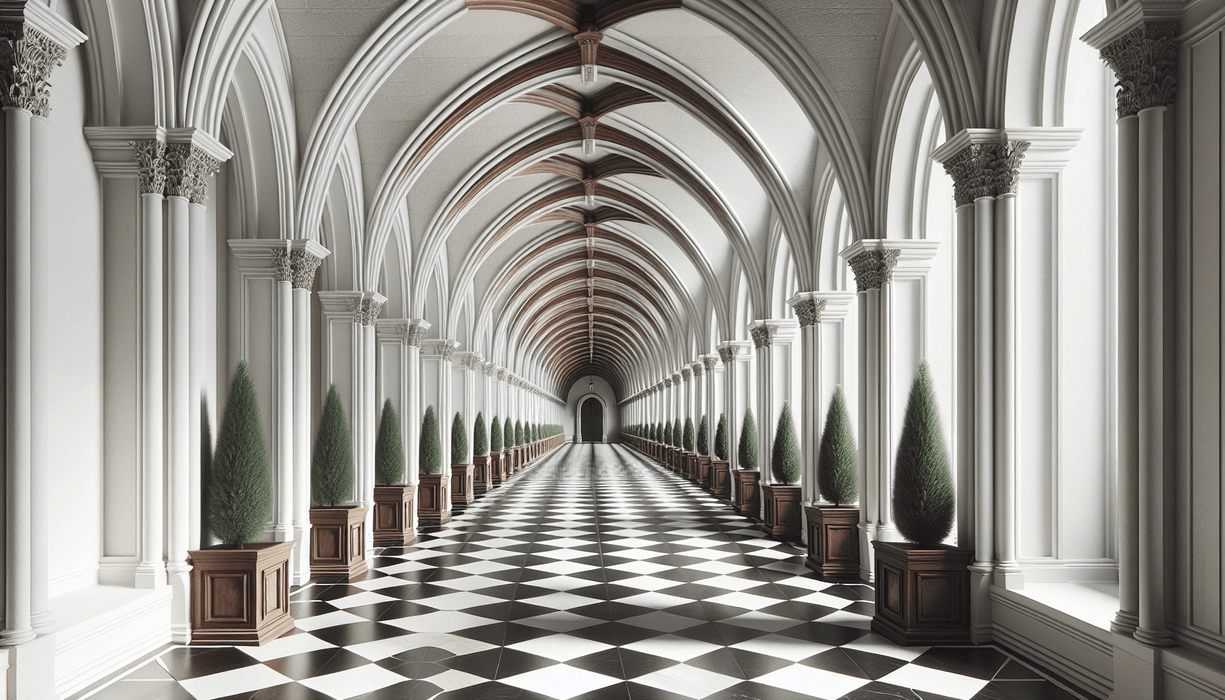 Art Gallery Wallpaper Mural | With Depth Effect - Carving wallpaper