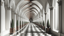 Art Gallery Wallpaper Mural | With Depth Effect - Carving wallpaper
