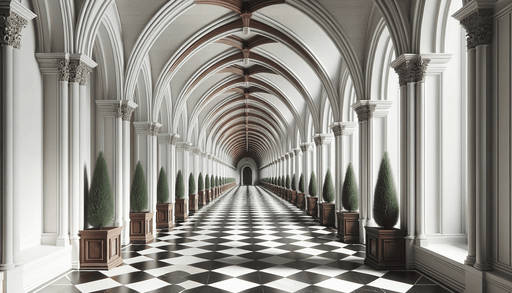 Art Gallery Wallpaper Mural | With Depth Effect - Carving wallpaper