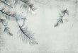 Artistic feather wallpaper mural | Bedroom living room ins style wall decoration