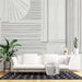  Artistic origami wallpaper mural | Geometric line wallpaper