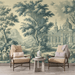 Artistic style wallpaper murals | Ruyi print style and royal architecture - Carving wallpaper