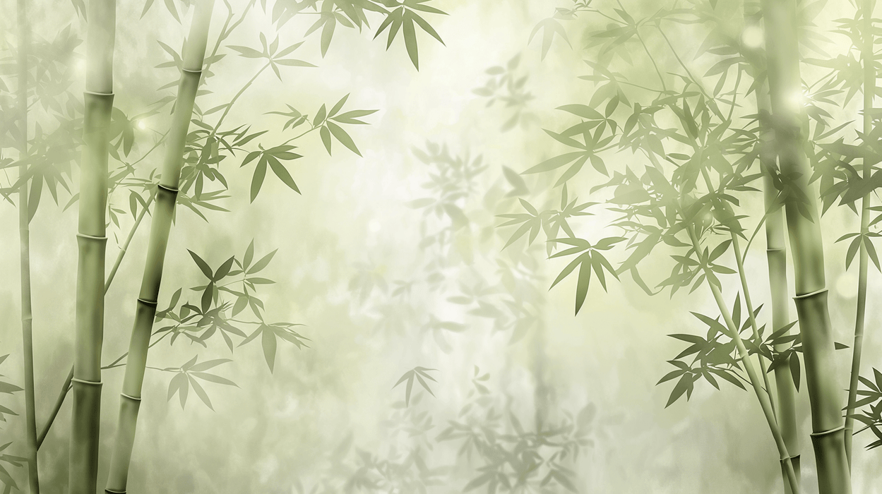 Bamboo Forest Wallpaper Mural | Ancient Bamboo Forest Artistic Wallpaper - Carving wallpaper
