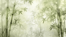 Bamboo Forest Wallpaper Mural | Ancient Bamboo Forest Artistic Wallpaper - Carving wallpaper