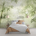 Bamboo Forest Wallpaper Mural | Ancient Bamboo Forest Artistic Wallpaper - Carving wallpaper