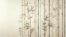 Bamboo Wallpaper Mural | Elegant Bamboo Leaves - Carving wallpaper