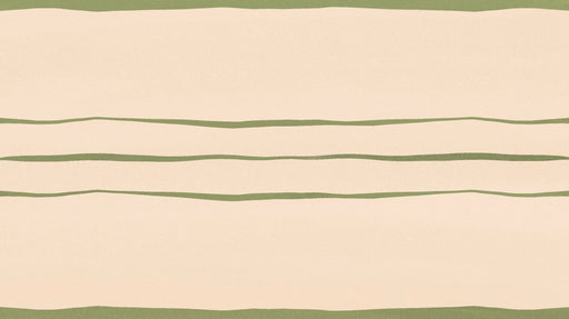 Beige green wallpaper mural | Green stripe - Carving wallpaper