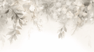 Beige vegetation wallpaper mural | Fallen branches - Carving wallpaper