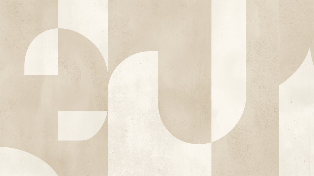 Beige wallpaper mural | Circular art - Carving wallpaper