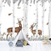 Birch Forest Animal Wallpaper | Living Room and Study Natural Decorative Wall