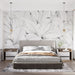 Black and white leaf wallpaper mural | Pencil drawing style - Carving wallpaper