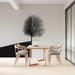 Black and white tree shadow wallpaper mural | A solitary tree stands in the world divided by black and white - Carving wallpaper