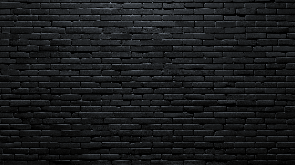 Black brick wall wallpaper mural | Industrial style living room studio decorative wall