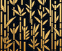 Black Gold Geometric Bamboo Wallpaper Mural - Luxe Botanical Design for Bedroom & Living Room