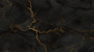 Black marble effect wallpaper mural | Gold texture - Carving wallpaper