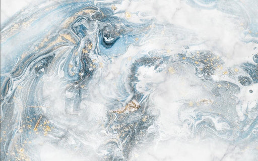 Blue and white gilt wallpaper murals | such as flowing ink elegant dream artistic atmosphere - Carving wallpaper
