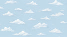 Blue Sky and White Clouds Wallpaper Mural | Childhood Style - Carving wallpaper