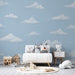 Blue Sky and White Clouds Wallpaper Mural | Childhood Style - Carving wallpaper
