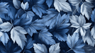 Blues Leaf Wallpaper Mural | High Definition Plants - Carving wallpaper