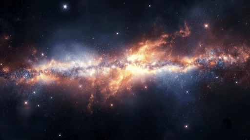 Brilliant Galaxy Wallpaper Mural | Cosmic Starry Sky - Carving wallpaper