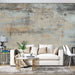 Cement texture wallpaper | Minimalist and high-end decorative wall for study and living room.