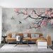 Cherry blossom bird wallpaper murals | poetic romance shows elegance - Carving wallpaper