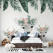 Children's room wallpaper deer crown and flower crown - Carving wallpaper