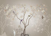 Chinese Flower and Bird Wallpaper Mural | New Chinese Style - Carving wallpaper