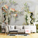Chinese jade carved crane wallpaper mural | Shoutao - Carving wallpaper