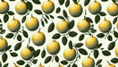 Citrus Wallpaper Mural | Citrus color golden, green leaves, - Carving wallpaper