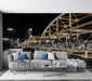 City Night Scene Bridge Wallpaper Mural | City Night Scene Bridge Wallpaper - Carving wallpaper