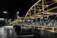 City Night Scene Bridge Wallpaper Mural | City Night Scene Bridge Wallpaper - Carving wallpaper