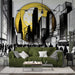 City Scenery Wallpaper Mural | Black and White Lines - Carving wallpaper