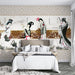 Classical Ladies Mural | Chinese Ladies Wallpaper - Carving wallpaper