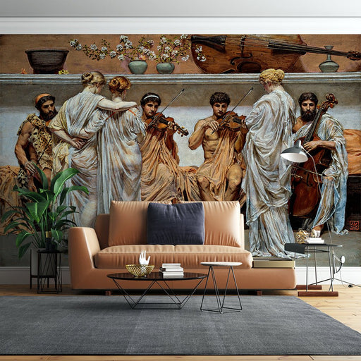 Classical music wallpaper mural | Ancient Greek style - Carving wallpaper