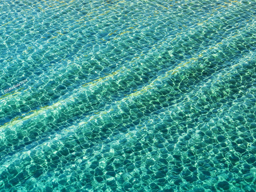 Clear Water Wave Wallpaper Mural | Blue Green Water Patterns - Carving wallpaper