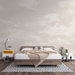 Cloud wallpaper mural | brushed beige - Carving wallpaper
