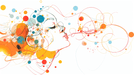 Colorful abstract wallpaper mural | Face and bubbles - Carving wallpaper