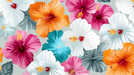 Colorful Fusang Flower Wallpaper Mural | Tropical Flowers - Carving wallpaper