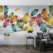 Colorful Ginkgo Wallpaper Mural | Fluttering Leaves Show Vitality - Carving wallpaper