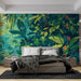 Colorful Jungle Wallpaper Mural | Tropical Plants - Carving wallpaper
