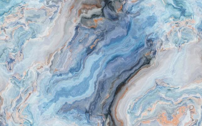 Colorful Stone Pattern Wallpaper Mural | Blues Texture Shows Dynamic Beauty - Carving wallpaper
