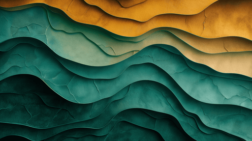Colorful Wave Wallpaper Mural | Abstract Art - Carving wallpaper