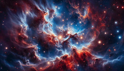 Cosmic Elegance Nebula Wall Mural | Sci-Fi Themed Wallpaper for Living Room & Bedroom