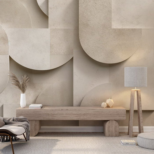 Decorative Art Wallpaper Mural | Shape Imitation Stone Wall - Carving wallpaper