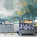 Decorative Arts Wallpaper Murals | Green and Gold Paintings - Carving wallpaper