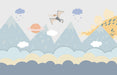 Dinosaur Space Children's Fun Wallpaper Children's Room Bedroom Adventure Decoration Wall