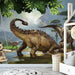 Dinosaur Wallpaper Mural | Dinosaur themed Children's Room Style Mural - Carving wallpaper