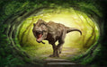 Dinosaur Wallpaper Mural | Forest Dinosaur Theme Children's Fun Wallpaper - Carving wallpaper